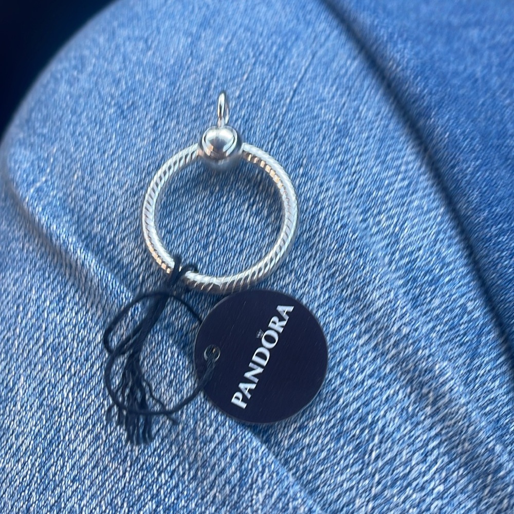 Pandora Silver Rope Texture Pendant - Picture 3 of 5